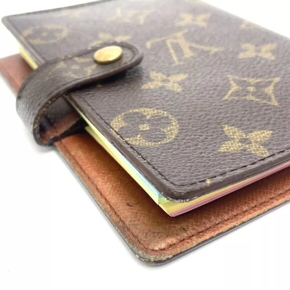 LOUIS VUITTON Monogram AgendaPM Notebook cover MonogramCanvas Brown - Picture 4 of 14